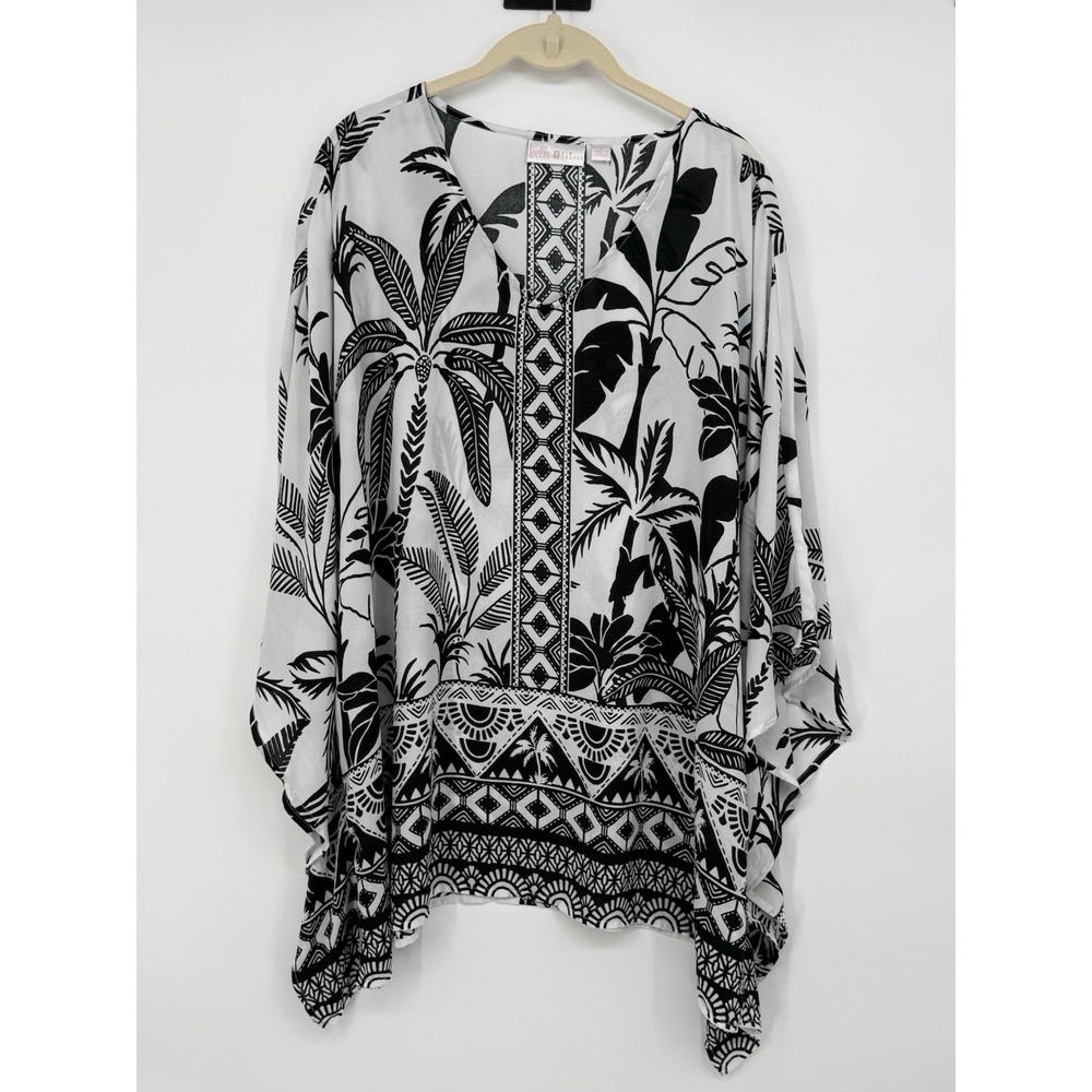 Belle by Kim Gravel Top W/Wing Sleeves 1X
